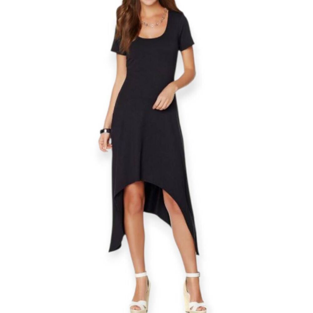 SERENA WILLIAMS BLACK SHARK BITE MAXI DRESS SZ.XS EUC.